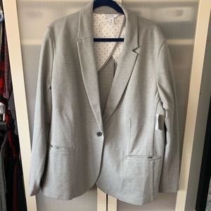 Old Navy Blazer, Gray Ponte Knit XXL Tall